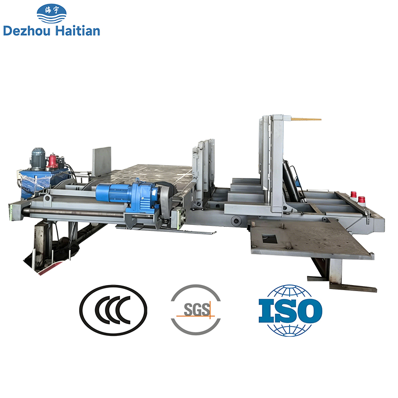 Máquina de virar painéis de parede em betão