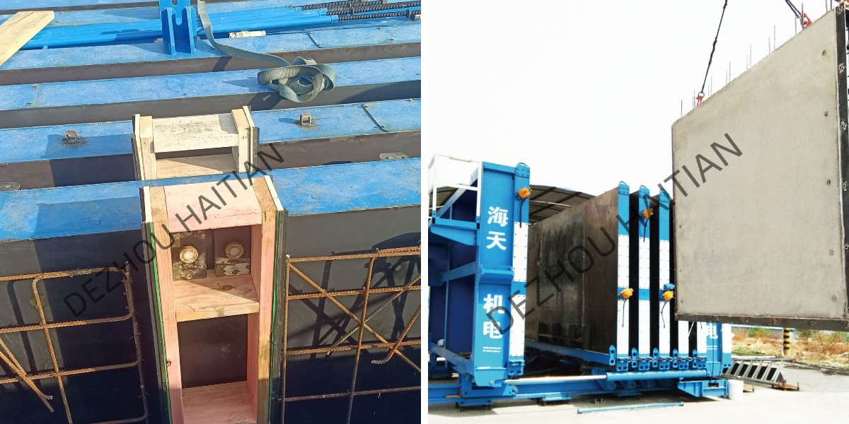 قوالب عمودية كبيرة لألواح الجدران الخرسانية الجاهزة