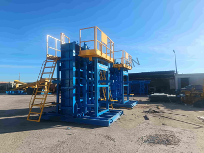 Encofrado de muro de hormigón 3D