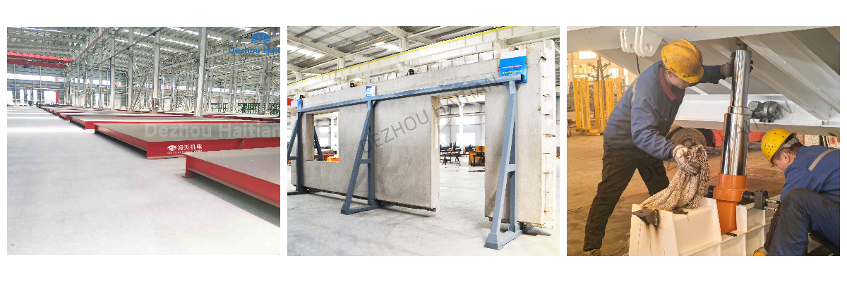 Table basculante pour béton préfabriqué