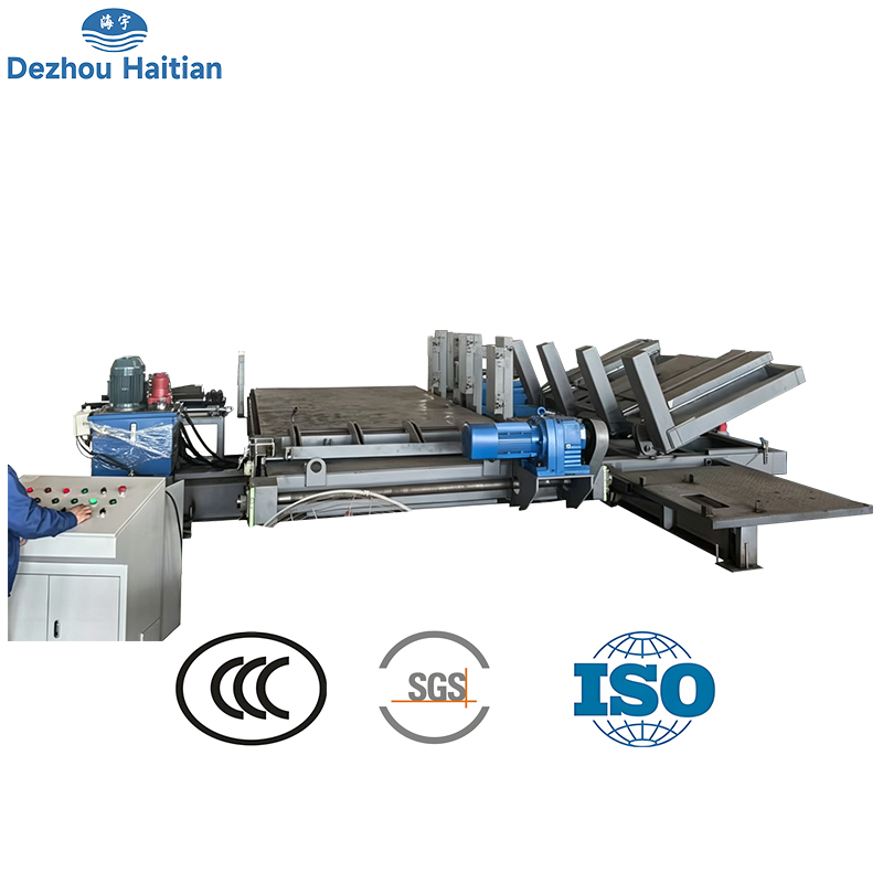 Máquina de virar painéis de parede em betão